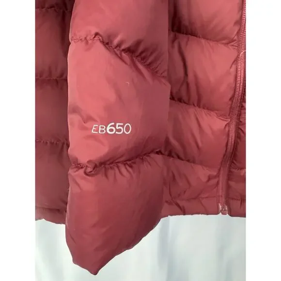 Eddie Bauer Womens Packable Puffer Jacket Hooded Down Filled EB650 Sz M Rust Red - Picture 7 of 10